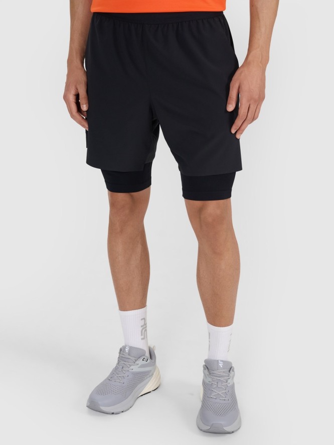 4F Spodenki treningowe szybkoschnące męskie 4F x Robert Lewandowski - czarne L