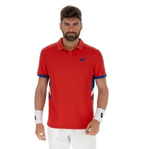 Koszulka tenisowa męska Lotto Squadra III Polo