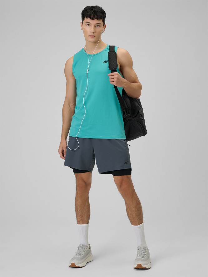 4F Spodenki treningowe szybkoschnące męskie - szare S