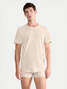 Sloggi T-Shirt 10215508 Beżowy Regular Fit
