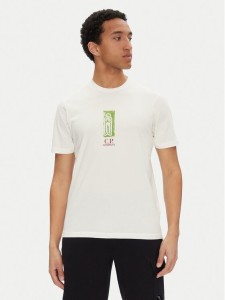 C.P. Company T-Shirt 18CMTS310A005431G Biały Regular Fit