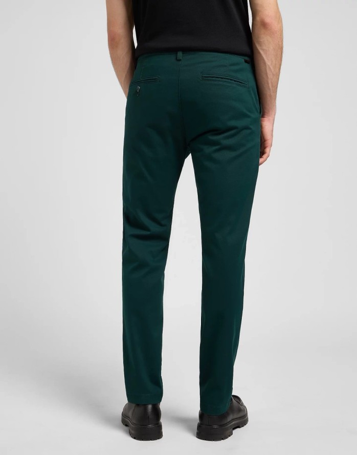 MESKIE SPODNIE LEE SLIM CHINO JADE FOREST 112370610