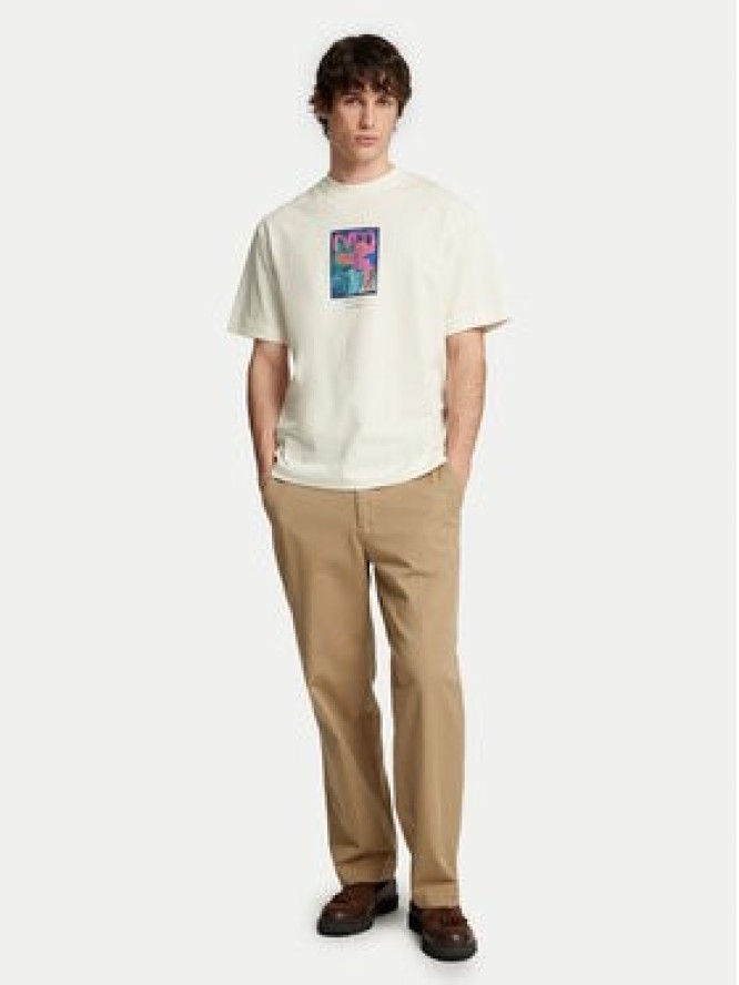 Selected Homme T-Shirt Will 16097225 Écru Relaxed Fit