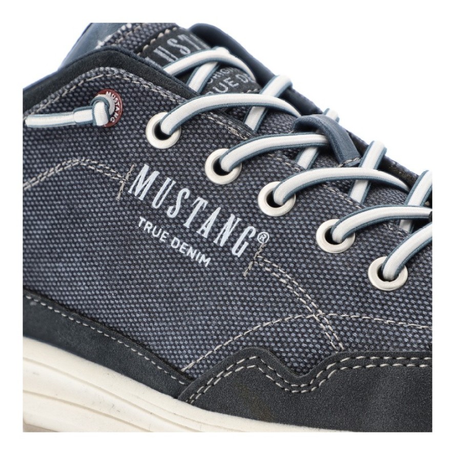 Granatowe Półbuty Mustang Modne Obuwie Męskie