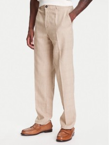 United Colors Of Benetton Spodnie materiałowe 43B3UF03X Beżowy Regular Fit