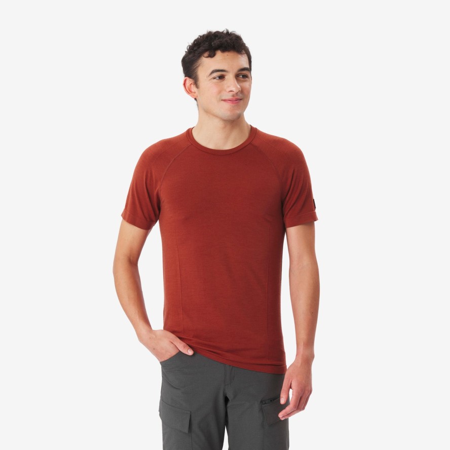 Koszulka trekkingowa męska z krótkim rękawem Simond Merino Seamless
