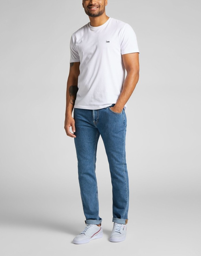 LEE Rider MĘSKIE SPODNIE JEANSOWE MID STONE L701MG44 112117619