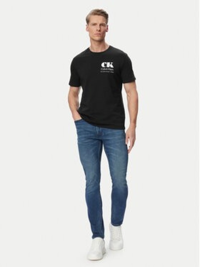Calvin Klein Jeans T-Shirt Resort Graphic LV04RG802G Czarny Regular Fit