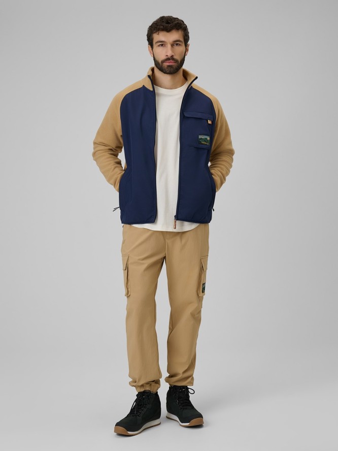 4F Polar regular ze stójką męski - beżowy L