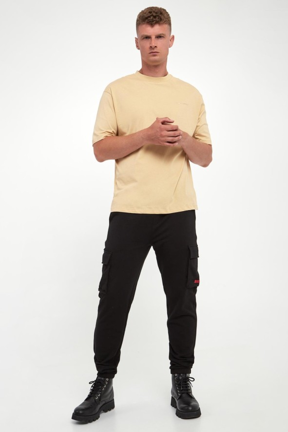 T-shirt męski z logo KARL LAGERFELD