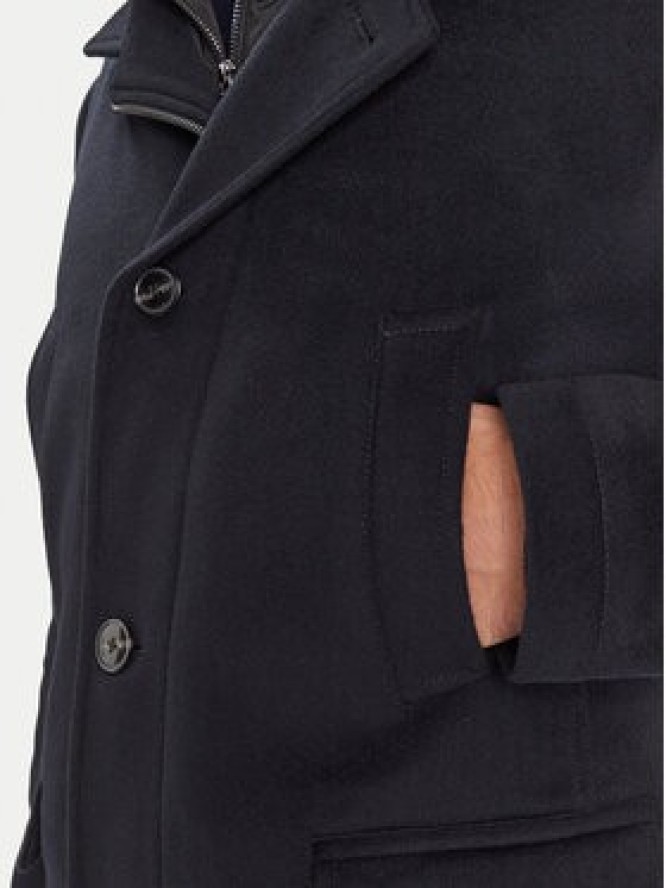 JOOP! Płaszcz wełniany 17 JO-48Gary 30048807 Granatowy Regular Fit