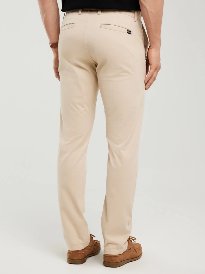 Spodnie męskie chinosy beżowe Erhat 805