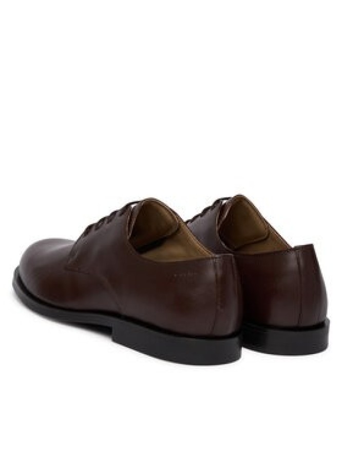 Calvin Klein Półbuty Ess Rubber Derby Lth HM0HM02056 Brązowy