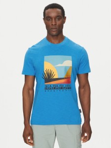 Napapijri T-Shirt S-Arbia NP0A4IE3 Niebieski Regular Fit