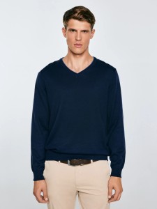 Sweter męski granatowy Vason 403