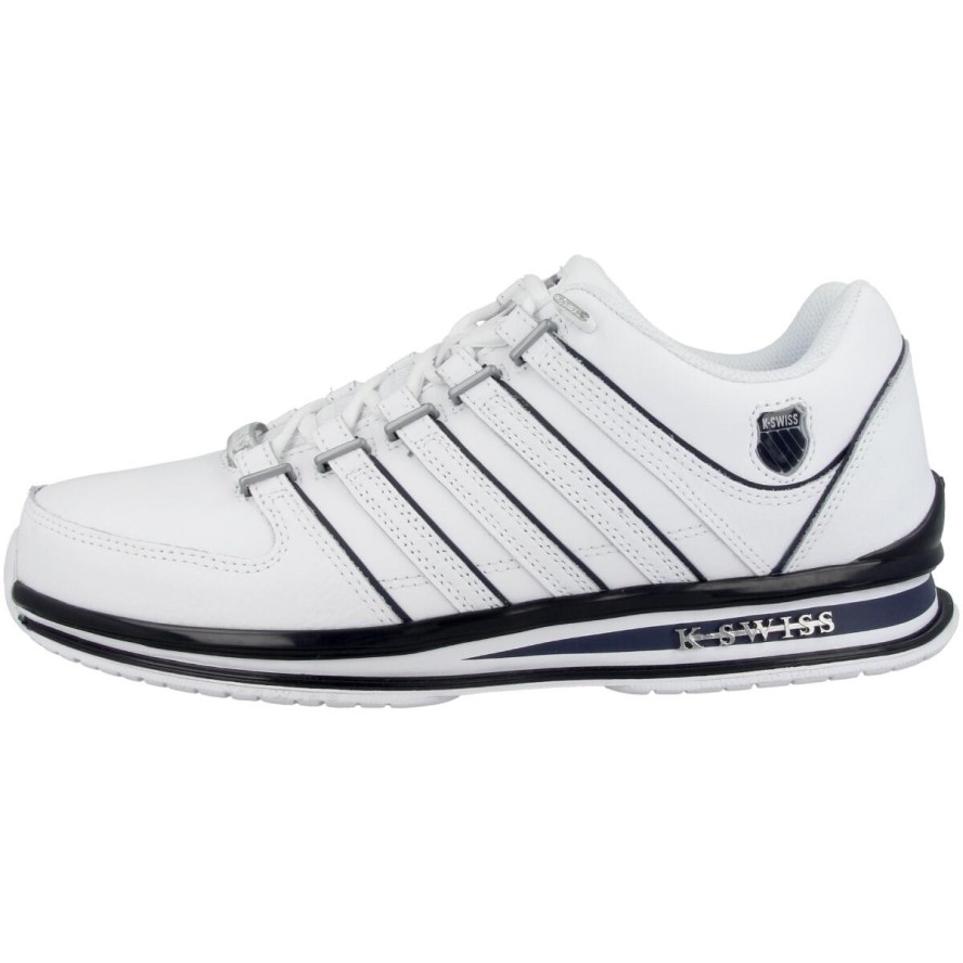 Sneakersy męskie K-Swiss Rinzler skóra naturalna białe (01235-139-M)