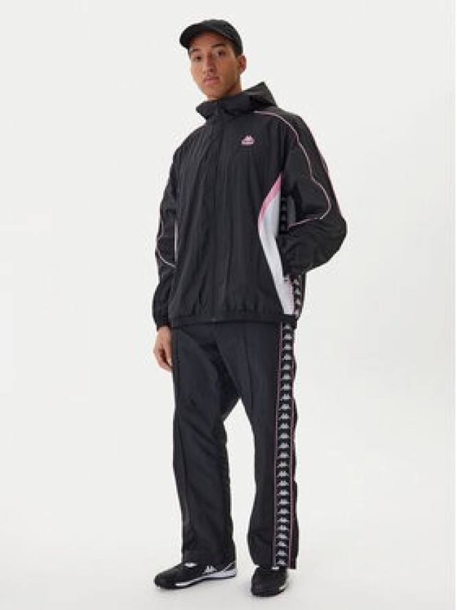 Kappa Spodnie dresowe 361W7JW Czarny Comfort Fit