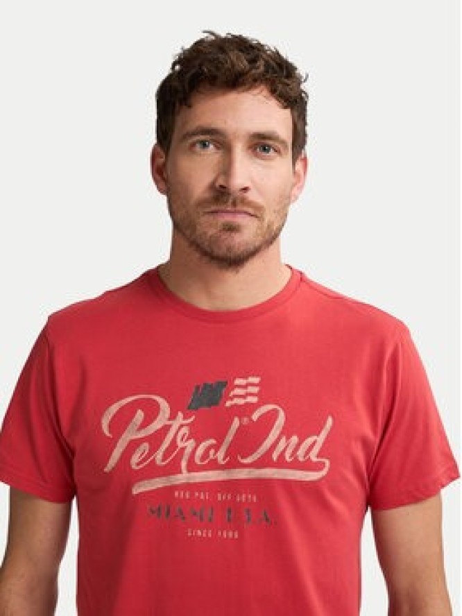 Petrol Industries T-Shirt M-1050-TSR600 Czerwony Regular Fit