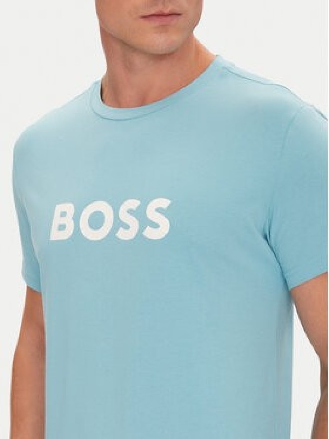 BOSS T-Shirt 50491706 Niebieski Regular Fit