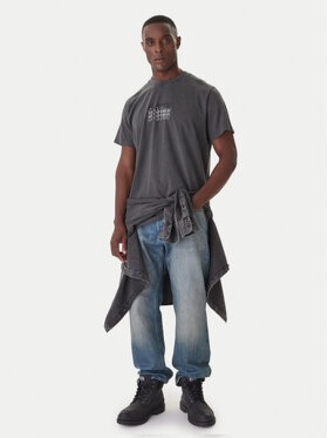 G-Star Raw T-Shirt Multi Logo D26049-C756 Niebieski Loose Fit