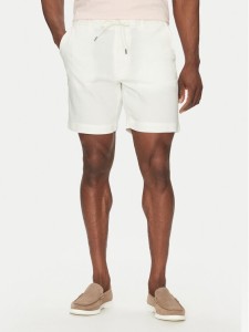 BOSS Szorty materiałowe C-Kane-Rds-Shorts 50538016 Biały Regular Fit