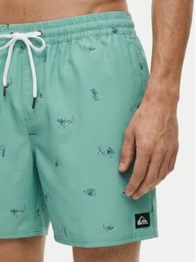 Quiksilver Szorty kąpielowe Stretch Printed Volley 16 EQYJV04217 Błękitny Regular Fit