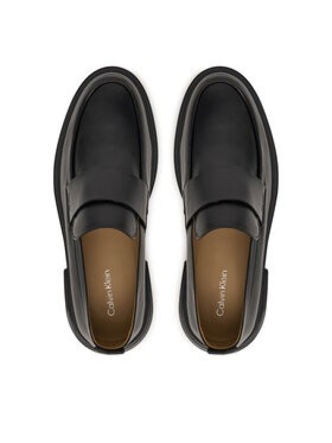 Calvin Klein Loafersy Cupped Band Loafer Lth HM0HM02065 Czarny