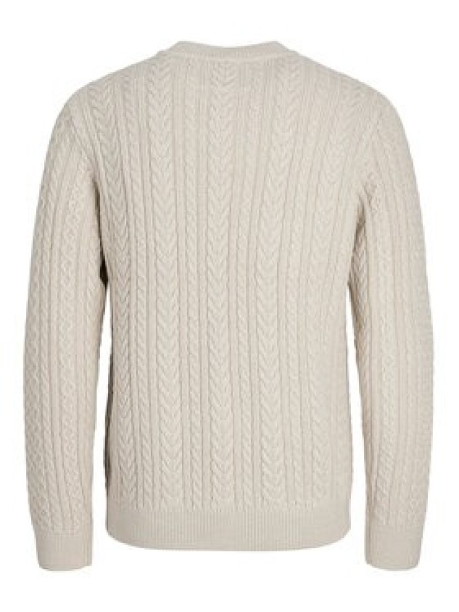 Jack & Jones Sweter Blusean 12283486 Beżowy Regular Fit