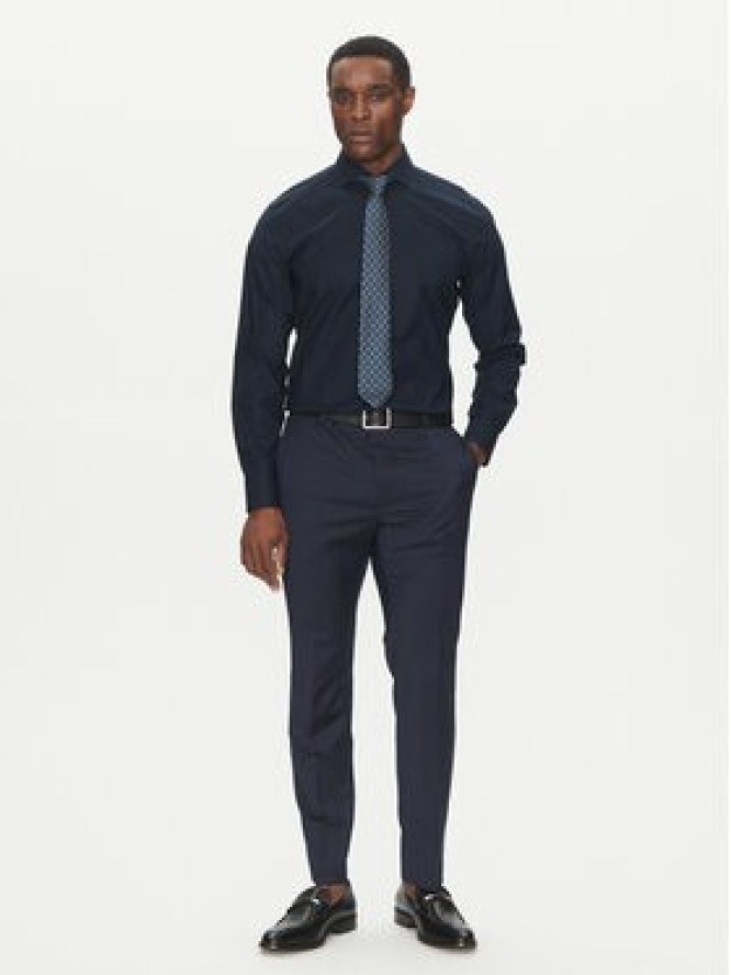 BOSS Koszula H-HANK-spread-C1-222 50539227 Granatowy Slim Fit