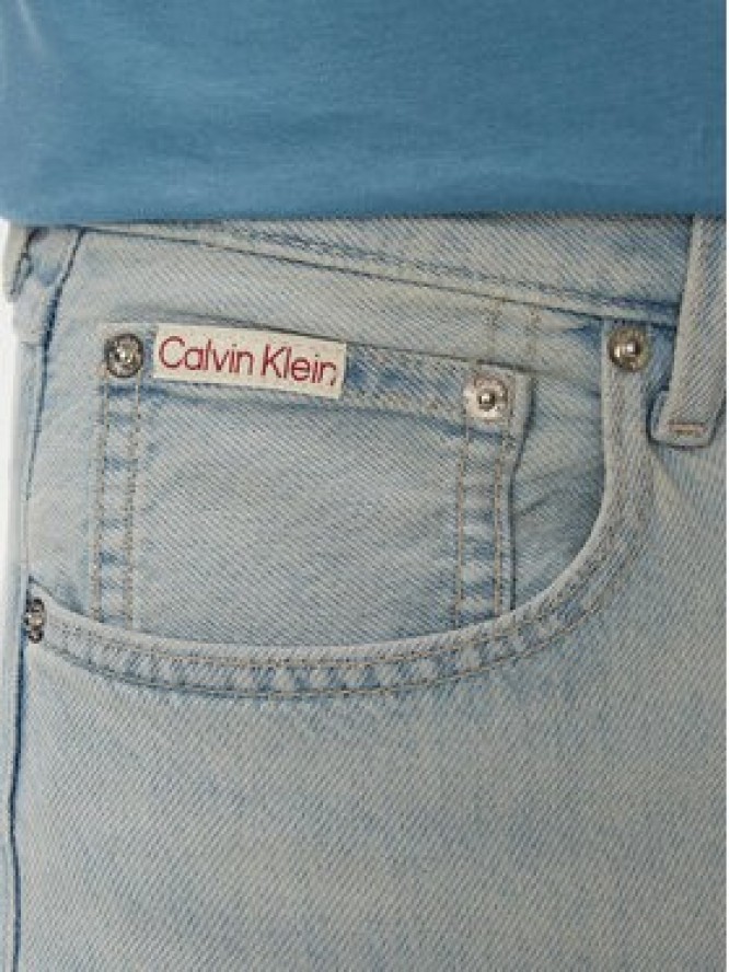 Calvin Klein Jeans Jeansy 90S LV04RG701G Niebieski jasny Straight Fit