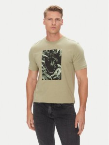 BOSS T-Shirt Te_Animali 50546362 Zielony Regular Fit