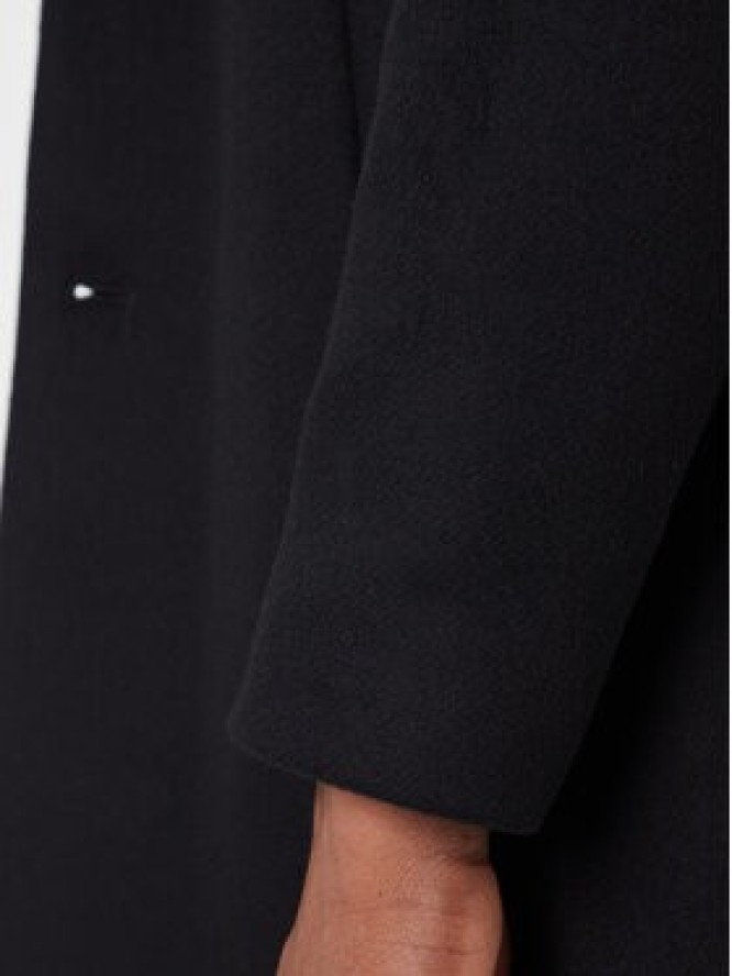 Tommy Hilfiger Płaszcz wełniany MW0MW40768 Czarny Regular Fit