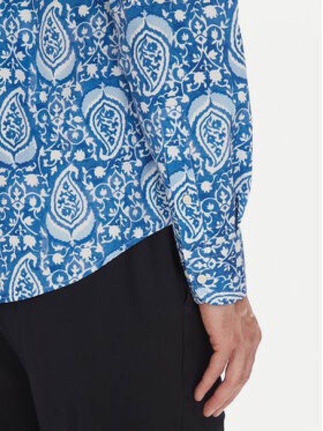 La Martina Koszula Aspen MAC003 PP719 Niebieski Regular Fit