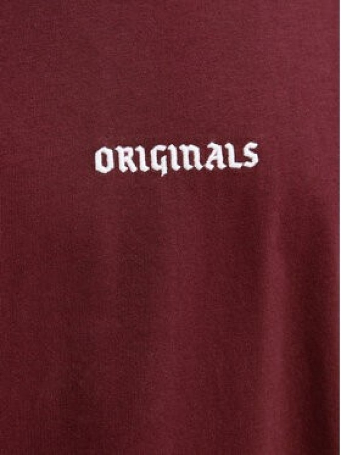 Jack & Jones T-Shirt Meadows Minimal 12283630 Czerwony Loose Fit