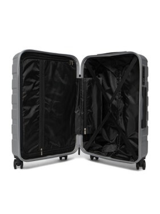 GINO ROSSI Walizka średnia C-GIN-M-003-05-SILVER Srebrny