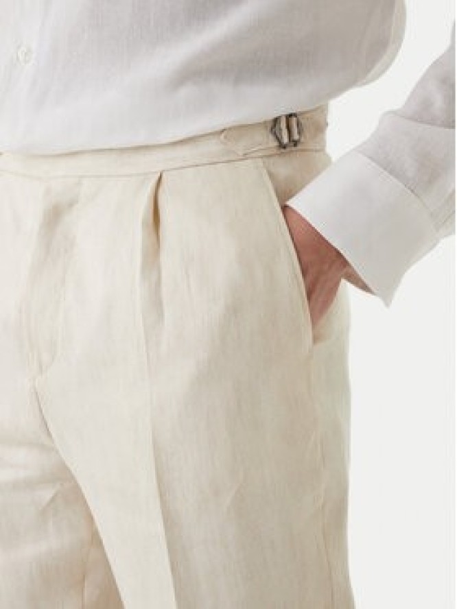 BOSS Spodnie materiałowe H-Perino 50563231 Beżowy Relaxed Fit