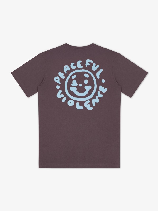 MANTO t-shirt BLACKEYE śliwkowy