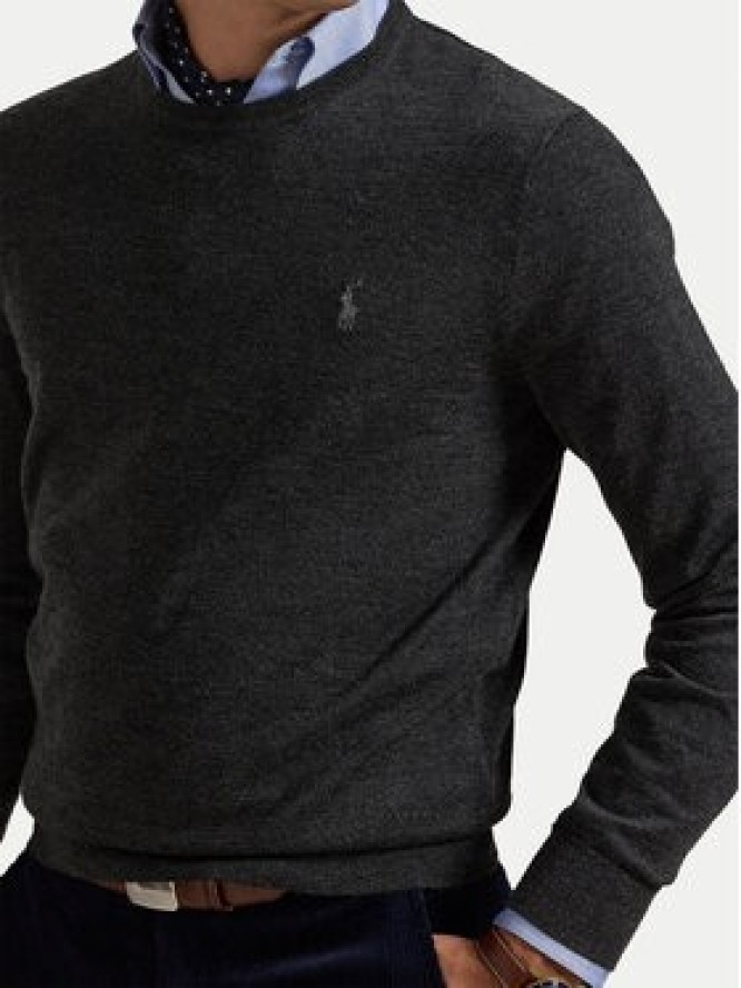 Polo Ralph Lauren Sweter 710946143003 Szary Slim Fit