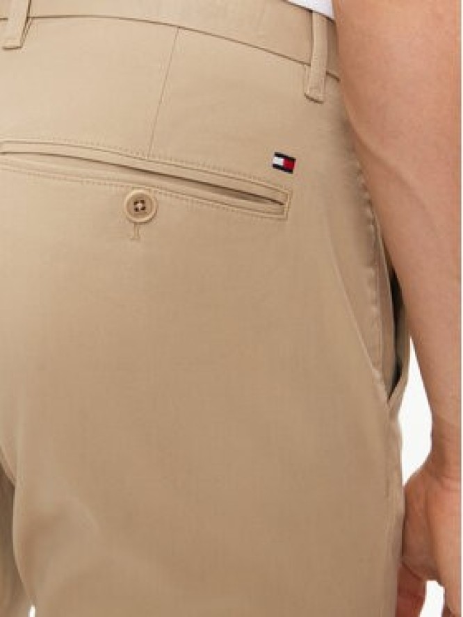 Tommy Hilfiger Chinosy Bleecker MW0MW26619 Beżowy Slim Fit