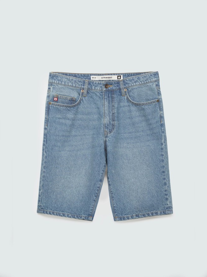 szorty męskie jeansowe niebieskie colter 310