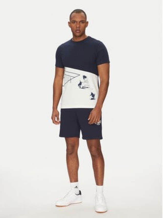 Lacoste T-Shirt TH0031 Granatowy Regular Fit