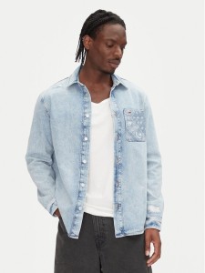 Tommy Jeans Koszula jeansowa DM0DM21362 Niebieski Regular Fit