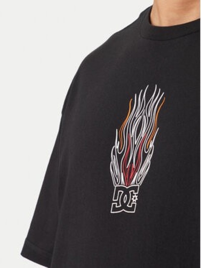 DC Shoes T-Shirt Burn Out EDYZT04356 Czarny Regular Fit