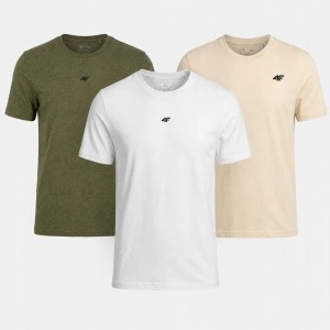 ZESTAW KOSZULEK MĘSKICH 4F T-SHIRT KOMPLET 3PAK
