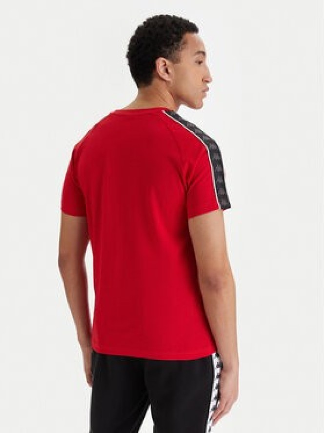 Kappa T-Shirt Banda Coen 303UV10 Czerwony Slim Fit