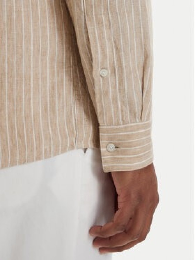 HUGO Koszula Valerio 50562694 Beżowy jasny Modern Fit