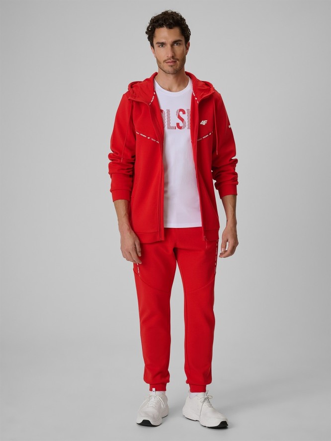 4F Bluza kibica z kapturem męska - czerwona M