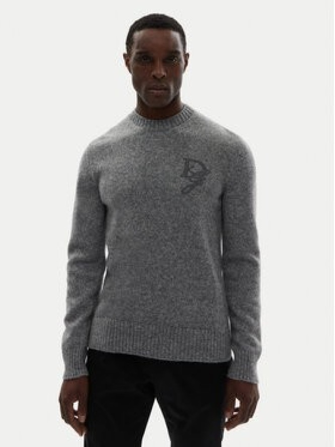 Dolce&Gabbana Sweter GXX02Z JFMIM Szary Regular Fit