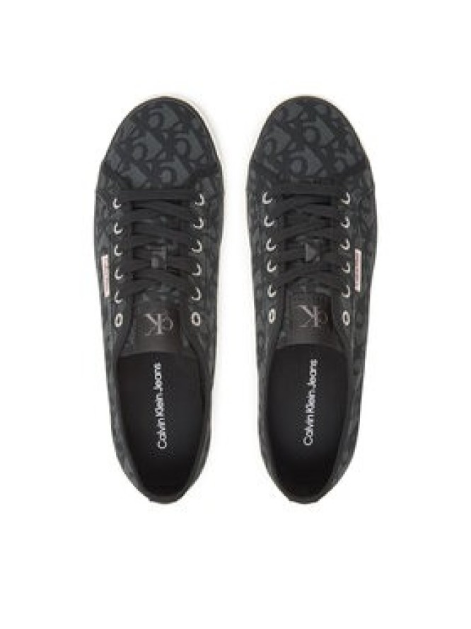 Calvin Klein Jeans Tenisówki Ess Vulc Low Mg Cv Mono YM0YM01368 Czarny