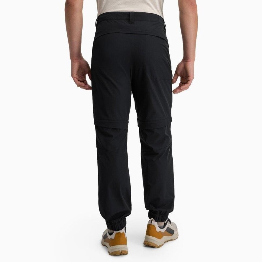 Męskie spodnie trekkingowe z odpinanymi nogawkami Siroko Cairn Black